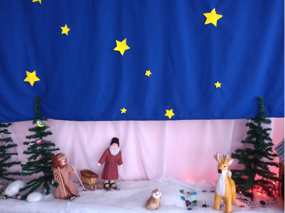 Дед Мороз, Снегурочка, заяц - декор к новому году